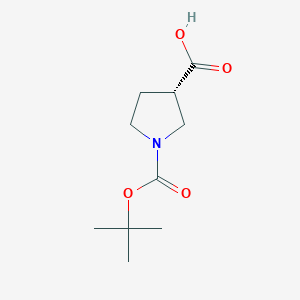 molecular formula C10H17NO4 B131627 (S)-1-Boc-吡咯烷-3-羧酸 CAS No. 140148-70-5