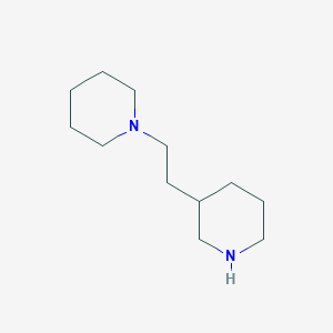 molecular formula C12H24N2 B1316296 1-[2-(3-哌啶基)乙基]哌啶 CAS No. 122373-92-6