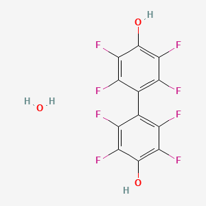 molecular formula C12H4F8O3 B1316303 2,2',3,3',5,5',6,6'-八氟-[1,1'-联苯]-4,4'-二醇水合物 CAS No. 205926-99-4