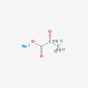 molecular formula C3H3NaO3 B1316305 Sodium pyruvate-2,3-13C2 CAS No. 89196-78-1