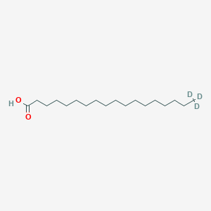 B1316310 Octadecanoic-18,18,18-d3 acid CAS No. 62163-39-7