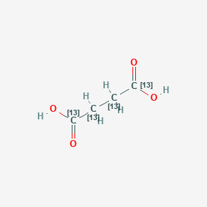 molecular formula C4H6O4 B1316312 琥珀酸-13C4 CAS No. 201595-67-7