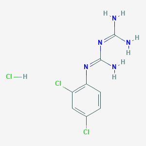 molecular formula C8H10Cl3N5 B1316314 1-(2,4-Dichlorophenyl)biguanide hydrochloride CAS No. 6634-65-7