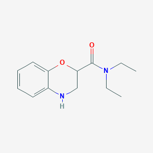 molecular formula C13H18N2O2 B13163148 N,N-Diethyl-3,4-dihydro-2H-1,4-benzoxazine-2-carboxamide 