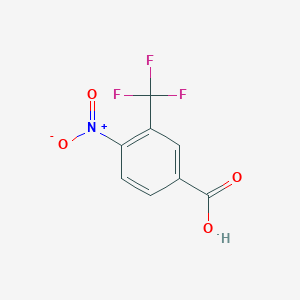 molecular formula C8H4F3NO4 B1316315 4-Nitro-3-(trifluoromethyl)benzoic acid CAS No. 320-38-7