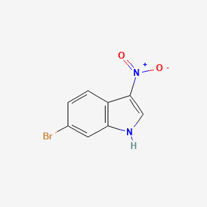 molecular formula C8H5BrN2O2 B13163154 6-Bromo-3-nitro-1H-indole 