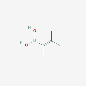 molecular formula C5H11BO2 B1316316 3-Methyl-2-buten-2-ylboronic acid CAS No. 870777-16-5