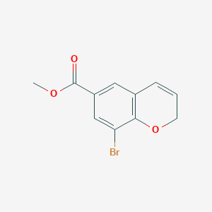 molecular formula C11H9BrO3 B13163230 methyl 8-bromo-2H-chromene-6-carboxylate 