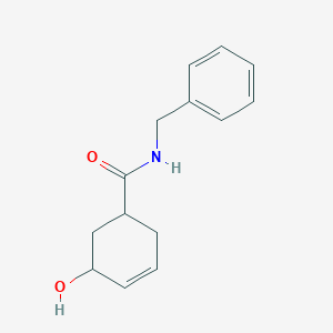 molecular formula C14H17NO2 B1316335 N-Benzyl-5-hydroxycyclohex-3-enecarboxamide CAS No. 61088-56-0