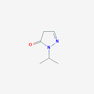 molecular formula C6H10N2O B13163398 1-(propan-2-yl)-4,5-dihydro-1H-pyrazol-5-one 
