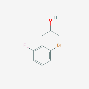 molecular formula C9H10BrFO B13163532 1-(2-Bromo-6-fluorophenyl)propan-2-ol CAS No. 1375471-64-9