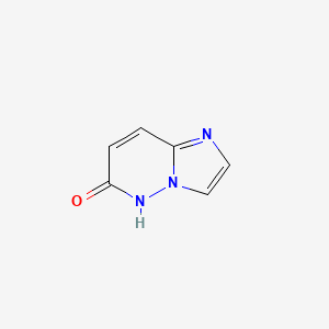 molecular formula C6H5N3O B1316355 咪唑并[1,2-b]哒嗪-6-醇 CAS No. 57470-54-9