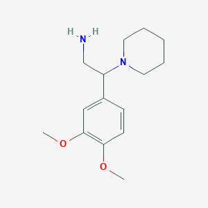 molecular formula C15H24N2O2 B1316357 2-(3,4-二甲氧基苯基)-2-哌啶-1-基乙胺 CAS No. 889939-57-5