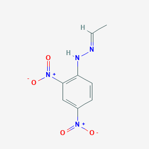 molecular formula C₈H₈N₄O₄ B131636 Acetaldehyde (2,4-dinitrophenyl)hydrazone CAS No. 1019-57-4