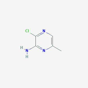 molecular formula C5H6ClN3 B1316360 3-氯-6-甲基吡嗪-2-胺 CAS No. 89182-15-0