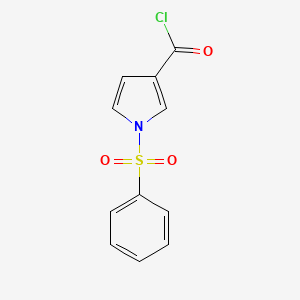 molecular formula C11H8ClNO3S B1316361 1-benzenesulfonyl-1H-pyrrole-3-carbonyl chloride 