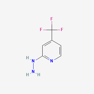 molecular formula C6H6F3N3 B1316363 2-肼基-4-(三氟甲基)吡啶 CAS No. 89570-84-3