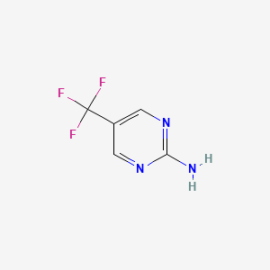 molecular formula C5H4F3N3 B1316368 5-(三氟甲基)嘧啶-2-胺 CAS No. 69034-08-8