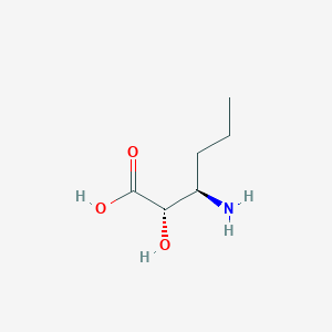molecular formula C6H13NO3 B1316375 (2S,3R)-3-Amino-2-hydroxyhexanoic acid CAS No. 75638-59-4