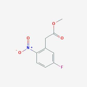 molecular formula C9H8FNO4 B1316380 Methyl 2-(5-fluoro-2-nitrophenyl)acetate CAS No. 29640-99-1