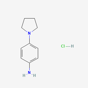 molecular formula C10H15ClN2 B1316384 4-(1-Pyrrolidinyl)aniline hydrochloride CAS No. 216670-47-2