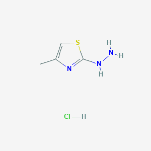 molecular formula C4H8ClN3S B1316385 2-Hydrazinyl-4-methylthiazole hydrochloride CAS No. 14397-08-1