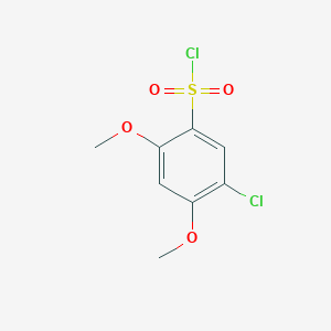 molecular formula C8H8Cl2O4S B1316391 5-Chloro-2,4-dimethoxybenzene-1-sulfonyl chloride CAS No. 78046-28-3