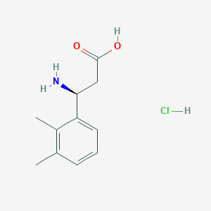 molecular formula C11H16ClNO2 B13163913 (3S)-3-amino-3-(2,3-dimethylphenyl)propanoic acid hydrochloride 