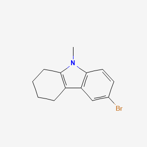 molecular formula C13H14BrN B1316393 6-Bromo-9-methyl-2,3,4,9-tetrahydro-1H-carbazole CAS No. 78863-96-4