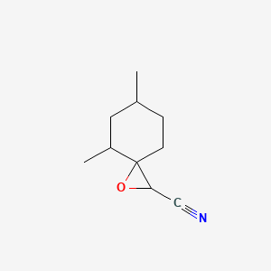molecular formula C10H15NO B13163982 4,6-Dimethyl-1-oxaspiro[2.5]octane-2-carbonitrile 