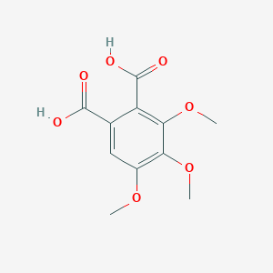 molecular formula C11H12O7 B1316399 3,4,5-Trimethoxyphthalic acid CAS No. 50276-60-3