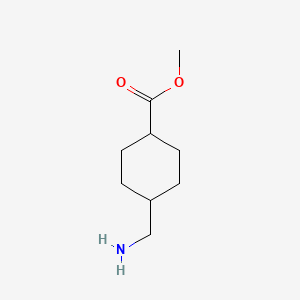 molecular formula C9H17NO2 B1316400 (1R,4R)-Methyl 4-(aminomethyl)cyclohexanecarboxylate CAS No. 23199-14-6