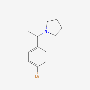 molecular formula C12H16BrN B1316422 1-(1-(4-Bromophenyl)ethyl)pyrrolidine CAS No. 78065-00-6