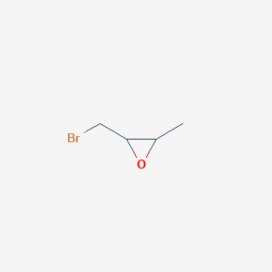 molecular formula C4H7BrO B1316425 2-(Bromomethyl)-3-methyloxirane CAS No. 3055-09-2