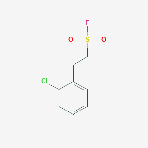 molecular formula C8H8ClFO2S B13164326 2-(2-Chlorophenyl)ethane-1-sulfonyl fluoride 
