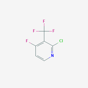 molecular formula C6H2ClF4N B1316449 2-氯-4-氟-3-(三氟甲基)吡啶 CAS No. 1227574-46-0