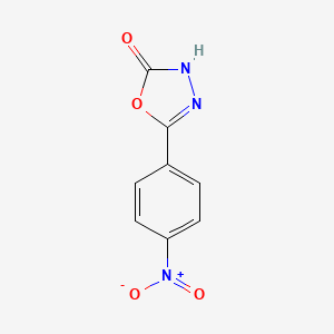 molecular formula C8H5N3O4 B1316451 5-(4-Nitrophenyl)-1,3,4-oxadiazol-2-ol CAS No. 41125-77-3