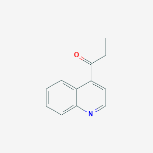 molecular formula C12H11NO B1316452 1-(Quinolin-4-yl)propan-1-one CAS No. 83629-96-3