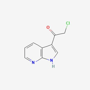 molecular formula C9H7ClN2O B1316453 2-chloro-1-(1H-pyrrolo[2,3-b]pyridin-3-yl)-1-ethanone CAS No. 83393-47-9