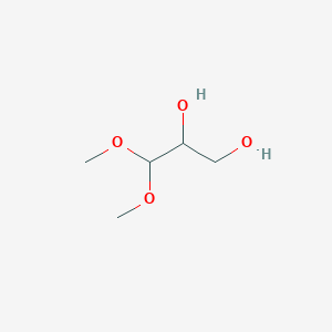 molecular formula C5H12O4 B1316462 3,3-Dimethoxypropane-1,2-diol CAS No. 82566-67-4