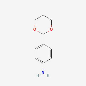 molecular formula C10H13NO2 B1316468 4-(1,3-Dioxan-2-yl)aniline CAS No. 107708-69-0