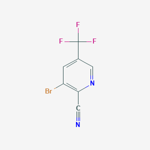 molecular formula C7H2BrF3N2 B1316471 3-Bromo-5-(trifluoromethyl)picolinonitrile CAS No. 760207-85-0