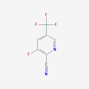 molecular formula C7H2F4N2 B1316472 3-Fluoro-5-(trifluoromethyl)pyridine-2-carbonitrile CAS No. 80194-71-4