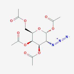 molecular formula C14H19N3O9 B1316483 1,3,4,6-Tetra-O-acetyl-2-azido-2-deoxy-A-D-galactopyranose CAS No. 67817-30-5