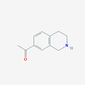 molecular formula C11H13NO B1316485 1-(1,2,3,4-Tetrahydroisoquinolin-7-yl)ethanone CAS No. 82771-59-3