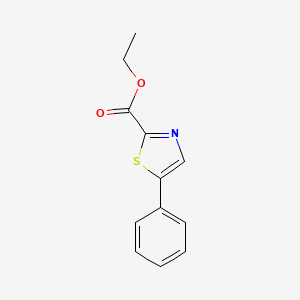 molecular formula C12H11NO2S B1316490 Ethyl 5-phenylthiazole-2-carboxylate CAS No. 58333-72-5