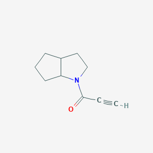 molecular formula C10H13NO B13164901 1-{Octahydrocyclopenta[b]pyrrol-1-yl}prop-2-yn-1-one 