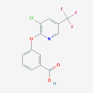 3-{[3-Chloro-5-(trifluoromethyl)pyridin-2-yl]oxy}benzoic acid