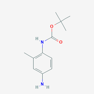 molecular formula C12H18N2O2 B1316513 (4-AMINO-2-METHYL-PHENYL)-CARBAMIC ACID TERT-BUTYL ESTER CAS No. 325953-40-0