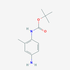 molecular formula C12H18N2O2 B1316513 tert-Butyl (4-amino-2-methylphenyl)carbamate CAS No. 325953-40-0